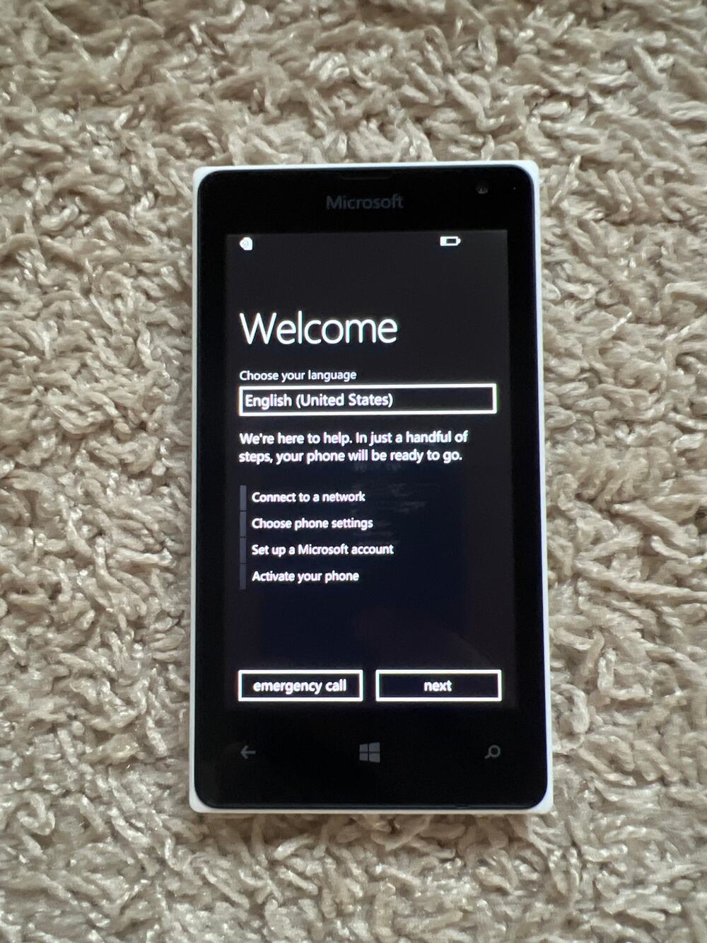 Microsoft Lumia 435 T-Mobile 4G GSM Smartphone White Prepaid